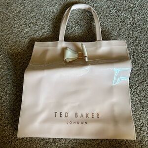 Ted Baker Alacon Plain Bow Accent Large Icon Bag Tote Blush Pink Travel Women's
